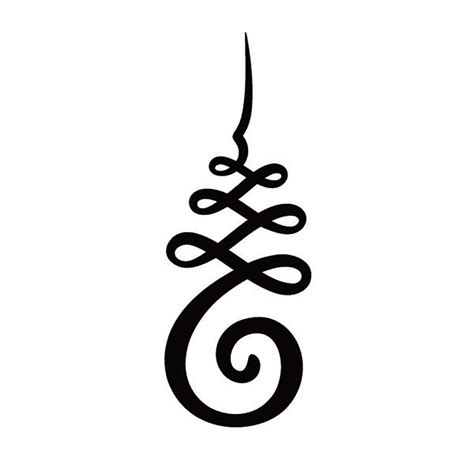 Unalome symbol  It represents a person's journey through life